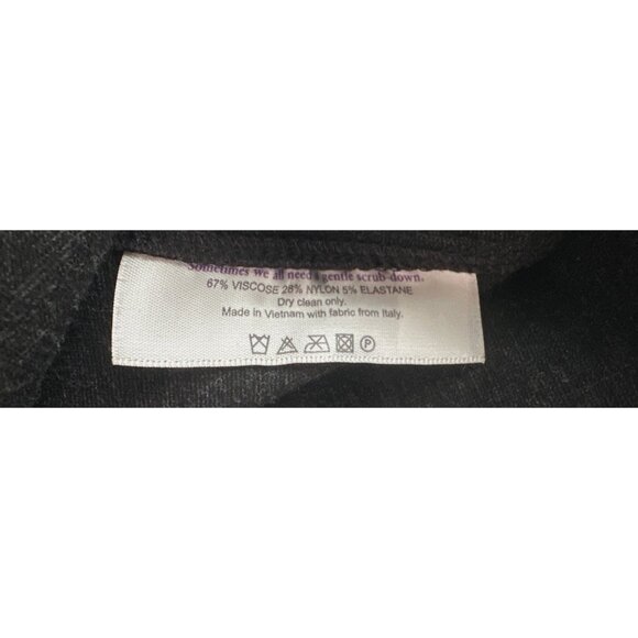 MM Lafleur Lydia Sheath Dress Sleeveless Dark Gray Viscose Blend Large - Picture 8 of 8